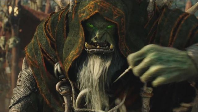 La máscara de Gul'dan (Daniel Wu) como se ve en Warcraft | Spotern