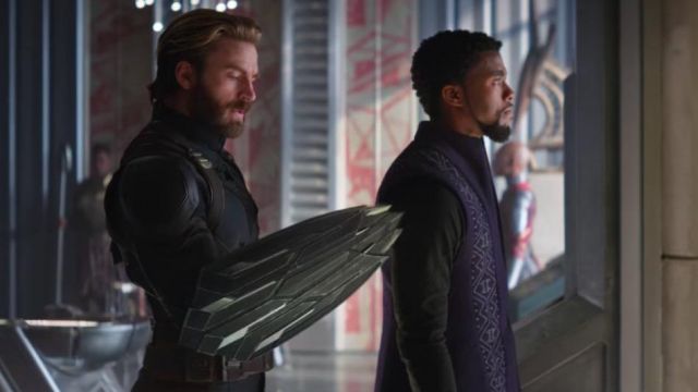 Shield of Captain America / Steve Rogers (Chris Evans) as seen in Avengers: Infinity War