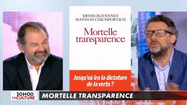 The book Deadly Transparency (social networks) Denis Olivennes and Mathias Chichportich advised in The info of the true of the 22/03/2018
