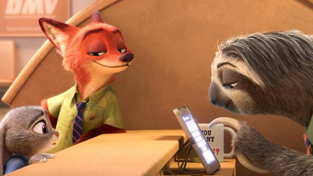 The costume of Nick Wilde in the animated film Zootopie
