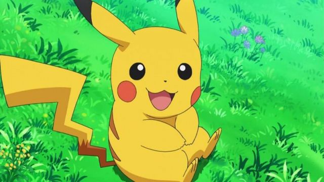 La réplique de la peluche Pikatchu dans le dessin animé Pokemon