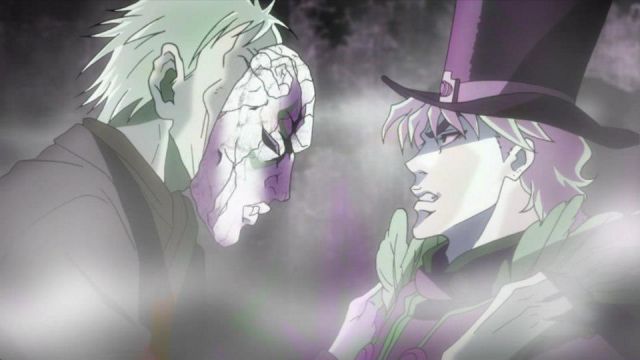The replica of the mask from Jojo's Bizarre Adventure