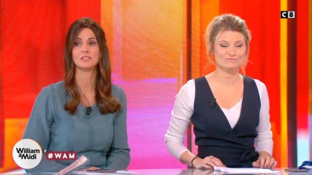 The dress with bands of lace openwork Caroline Munoz in William noon of the 30/03/2018