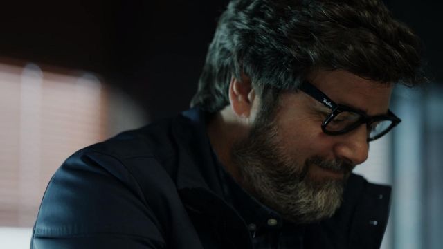 Les lunettes de vue Ray-Ban de l'inspecteur Angel Rubio (Fernando Soto) dans La Casa de Papel S01E11