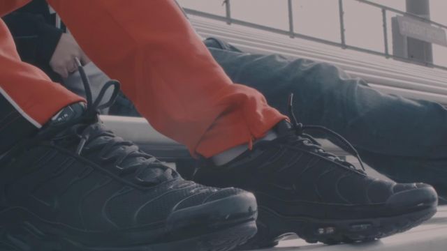 Sneakers black Nike Air Max More of Lil Skies in her video clip Nowadays