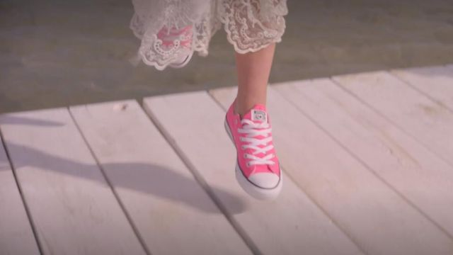 Converse clearance dentelle rose