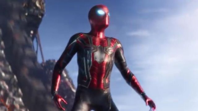 Spiderman Armure Veste portée par Peter Parker (Tom Holland) comme vu dans Avengers: Infinity War