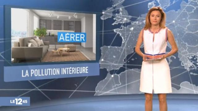 The white dress Diane Douzillé in the log from 12:45 to M6 of 19/04