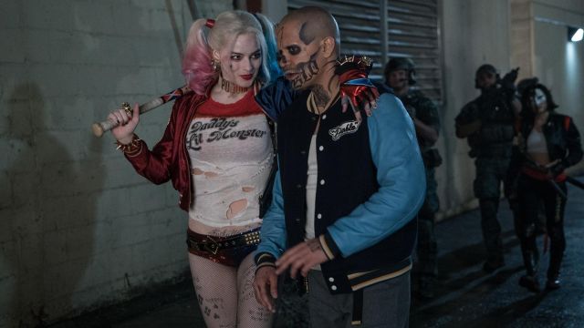 The costume of Harley Quinn (Margot Robbie) in Suicide Squad