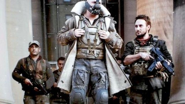 The jacket of Bane (Tom Hardy) in The Dark Knight Rises