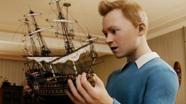 The model of the ship "The Unicorn" Tintin : the secret of the Unicorn