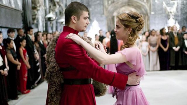 La robe de bal d'Hermione (Emma Watson) dans Harry Potter et la Coupe de Feu