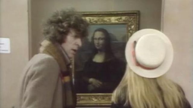 The Mona Lisa painting as seen on Doctor Who S17E05