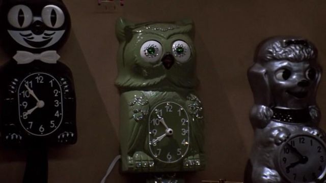 The wall clock in the shape of a poodle seen in the movie Back to the future