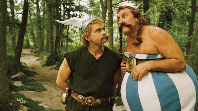 Le costume d'Obelix (Gérard Depardieu) dans le film Obélix aux jeux olympiques