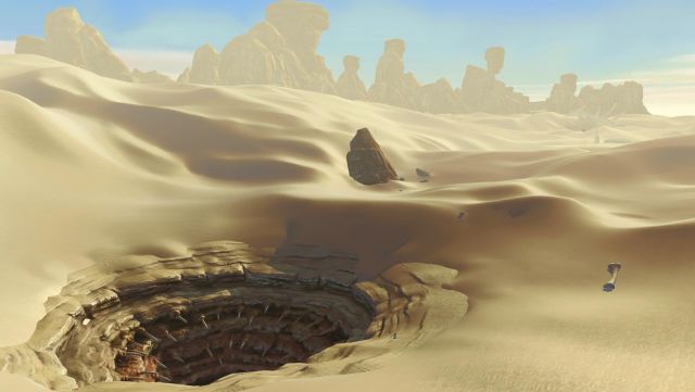 La Grande fosse de Carkoon (puit de Sarlacc) dans Star Wars Episode VI : Le retour du Jedi