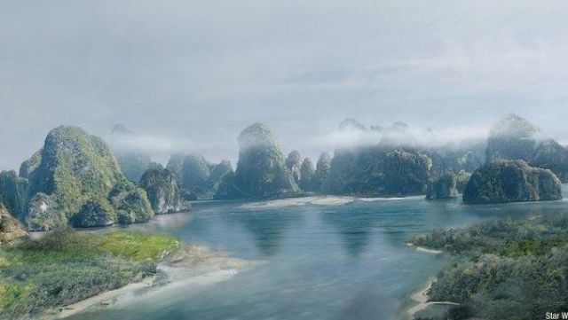 The forest through some in the region of Guilin (China) in Star Wars Episode III, Revenge of The Sith