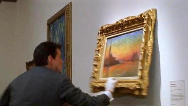La pintura Saint-Georges-Majeur au crépuscule de Claude Monet en Thomas Crown