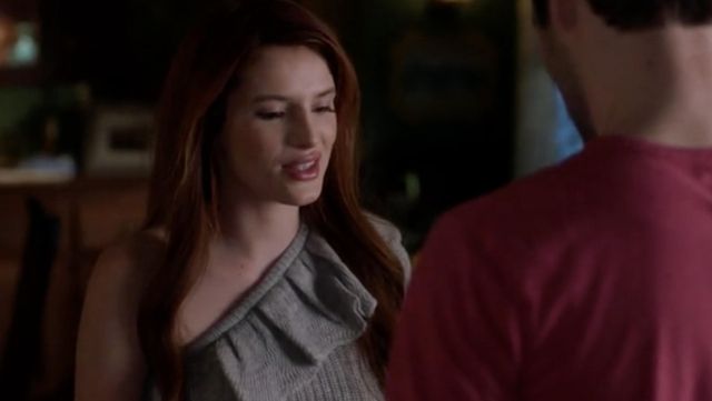 Rebecca Taylor Ruffle Pullover Sweater worn by Paige Townsen (Bella Thorne) seen in Famous in Love S2E5