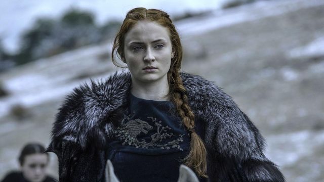 Sansa Stark's (So­phie Tur­ner) black dress as seen in Game of Thrones 4x07