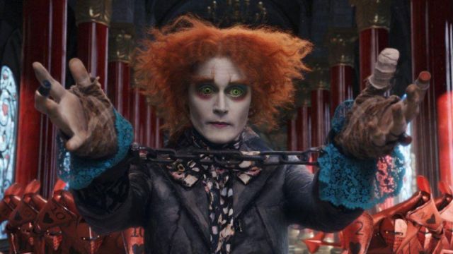 La perruque rousse du chapelier fou (Johnny Depp) dans le film Alice au pays des merveilles
