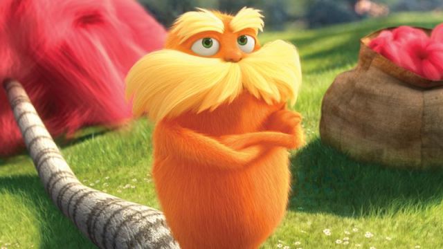 The costume of the Lorax in the animated film The lorax