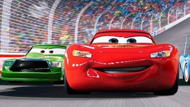 The costume of lightning Mcqueen in the animated film Because