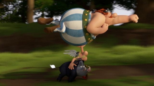 Le costume d'Obelix dans le film d'animation Astérix : Le Domaine des dieux