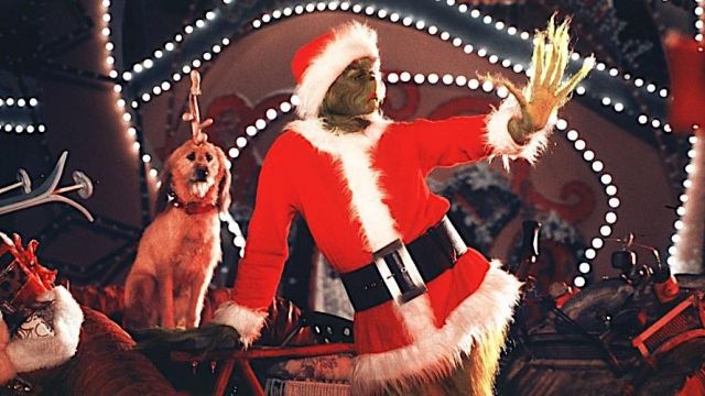 Costume Christmas the Grinch (Jim Carrey) in the movie The grinch