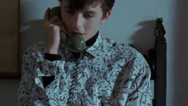 Face printed shirt worn by Elio Perlman (Timothée Chalamet) as seen in Call me by your name