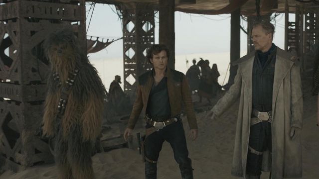 Blaster replica used by Han Solo (Alden Ehrenreich) as seen in Solo: A Star Wars Story