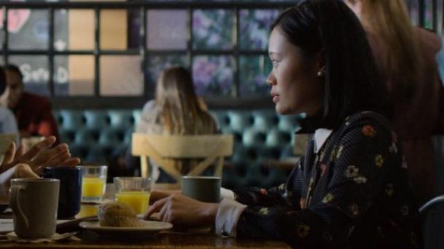 The Kooples Camelia Dots Dress worn by Courtney Crimson (Michele Selene Ang) seen in 13 reasons why S02E02