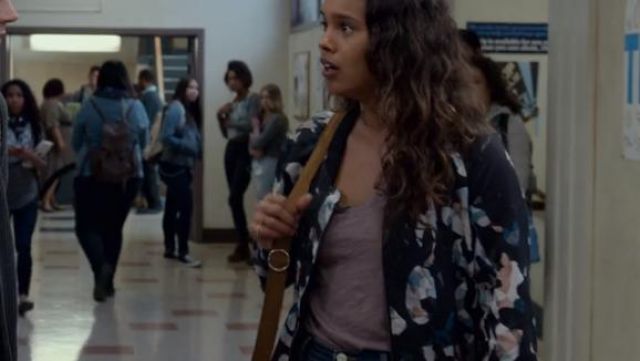 Cornucopia Drape Bomber Jacket worn by Jessica Davis (Alisha Boe) seen in 13 reasons why S02E08