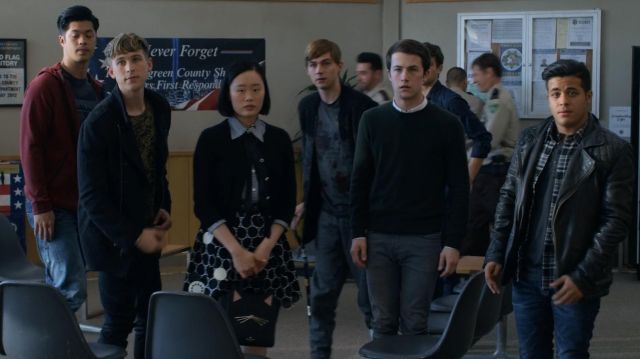The little black bag cat Kate Spade worn by Courtney Crimson (Michele Selene Ang) seen in 13 reasons why S02E12