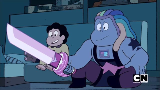 L'épée rose quartz (fonctionnelle) vue dans Steven Universe