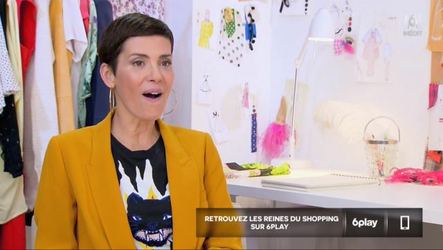 The t-shirt cat of Cristina Cordula in #CDSA The queens of the shopping 01/06/2018
