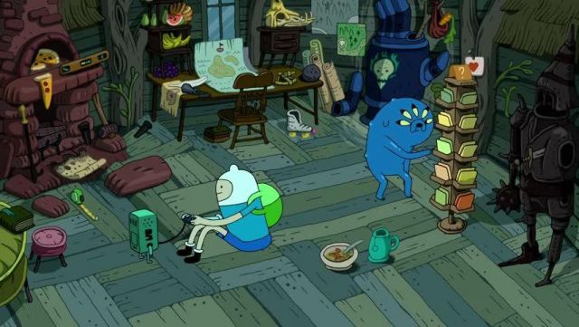 The white hat of Finn in Adventure Time S09E10