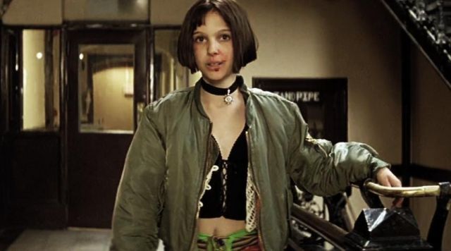 Khaki Bomber Jacket worn by Mathilda Lando (Natalie Portman) as seen in  Leon: The Professional | Spotern