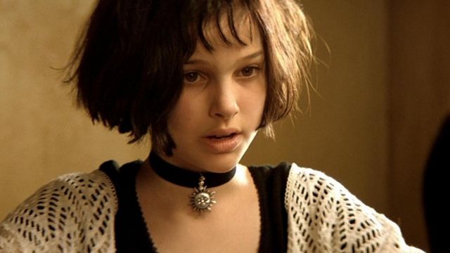 Leon Mathilda satin choker necklace Natalie Portman film the professional