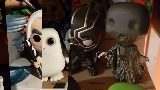 The figurine Funko Pop! Marvel Captain (America Civil War / Black Panther) in the YouTube video The Point - March 2018 LinksTheSun