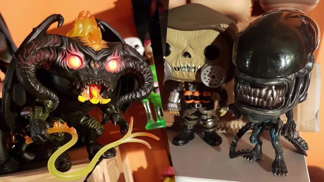 The figurine Funko Pop Balrog (the Lord of The Rings) in the YouTube video The Point - March 2018 LinksTheSun