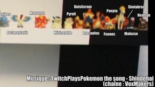 The figurine Pokemon Pyroli (Bandai), as seen in No, but have you seen what you listen to 09 - gag reel of Linksthesun
