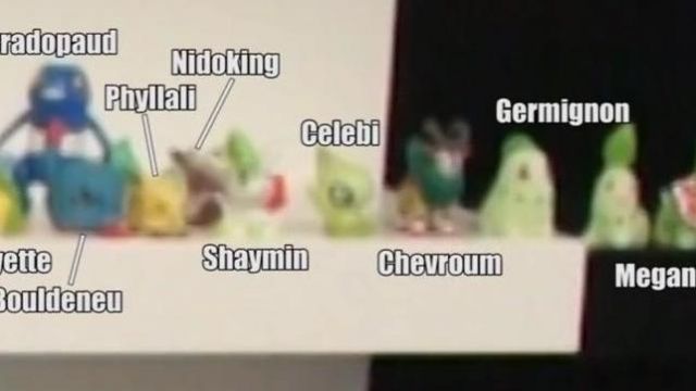 Figurine Pokemon Celebi (Bandai), as seen in No, but have you seen what you listen to 09 - gag reel (Linksthesun)