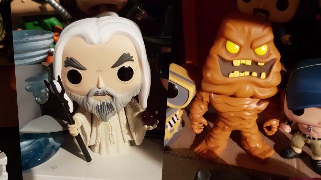 The figurine FunKo Pop Saruman in the YouTube video The Point - March 2018 LinksTheSun