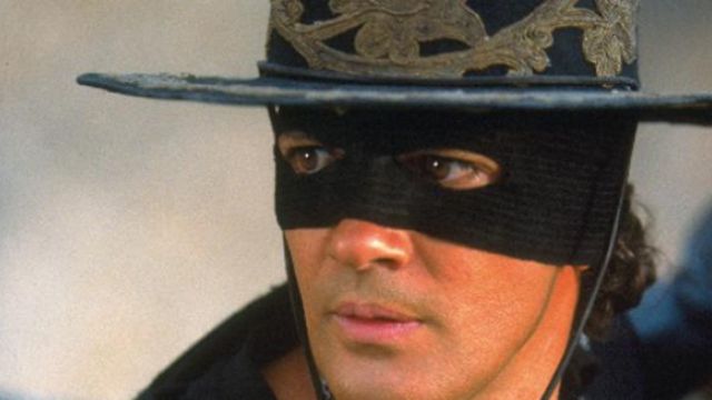 Le masque de Zorro (Antonio Banderas) dans le Masque de Zorro