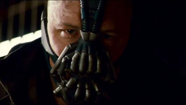 The mask of Bane in The Dark Knight Rises