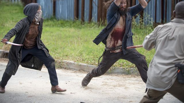 Boots of Carol Peletier (Melissa McBride) in The Walking Dead