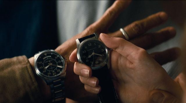 La montre Hamilton Khaki Pilot Day Date de Joseph Cooper (Matthew McConaughey) dans Interstellar