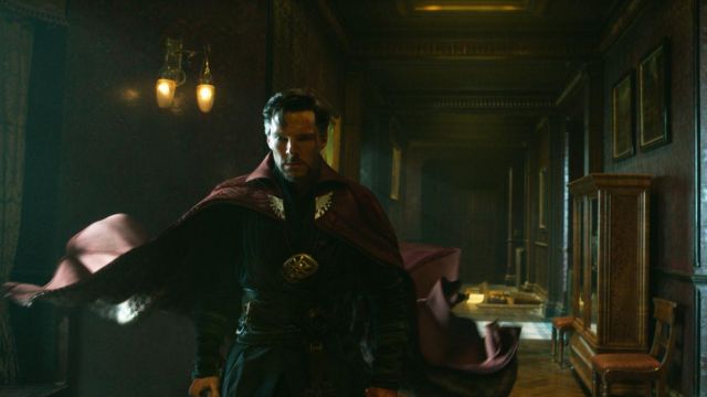 The eye of Agamotto from Dr. Stephen Strange (Benedict Cumberbatch) in Doctor Strange