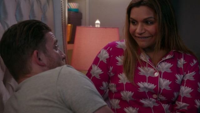 The pyjama pink Bedhead Dr. Mindy Lahiri (Mindy Kaling) in The Mindy Project